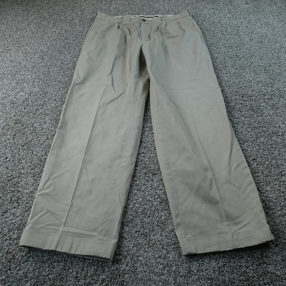 Brooks Brothers Pants Mens 36X30 Beige Tan Khaki Advantage Chino‎ Elliot Pleated